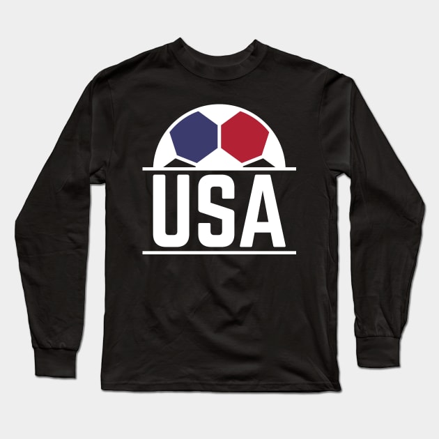 Support USA Long Sleeve T-Shirt by Emma